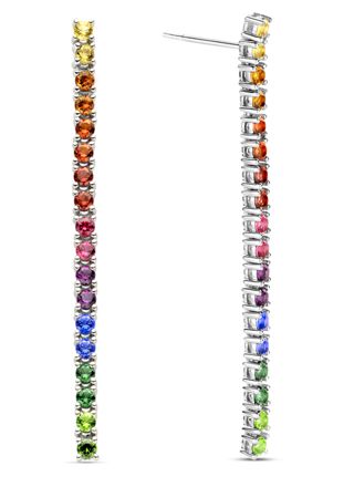 TI SENTO silver colorful örhängen 7907MC