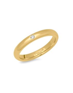 Bosie PVD guldpläterad titanring med zirkoniasten TICMPVD-09KKZ/3