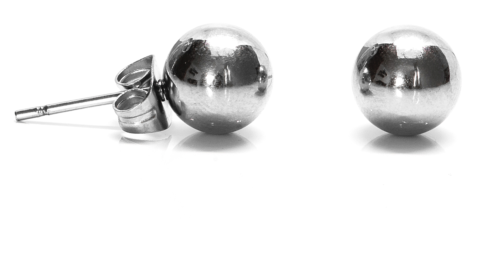 Hopeapuro Tiina 8 mm örhängen