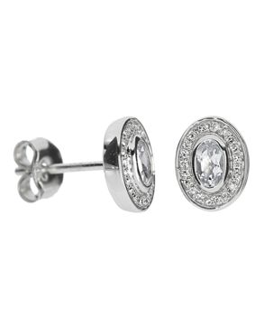 Kohinoor diamant-topas örhängen 143-P9174V
