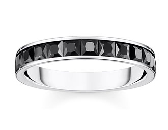 Thomas Sabo Heritage Shiny black ring TR2358-643-11-52