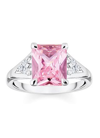 Thomas Sabo Heritage Pink enstens ring TR2362-051