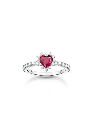 Thomas Sabo silverring hjärta TR2484-013-10