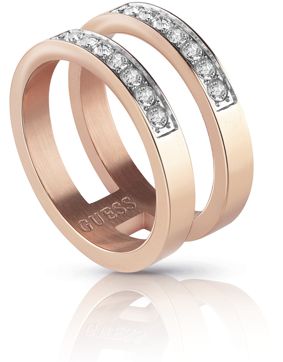GUESS Love Knot ring UBR78008 Rose Gold