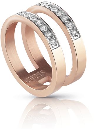 GUESS Love Knot ring UBR78008 Rose Gold