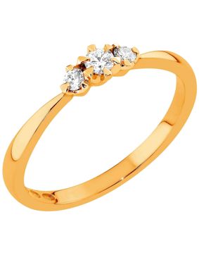 Sandberg Aurinkotuuli diamantring V-409k