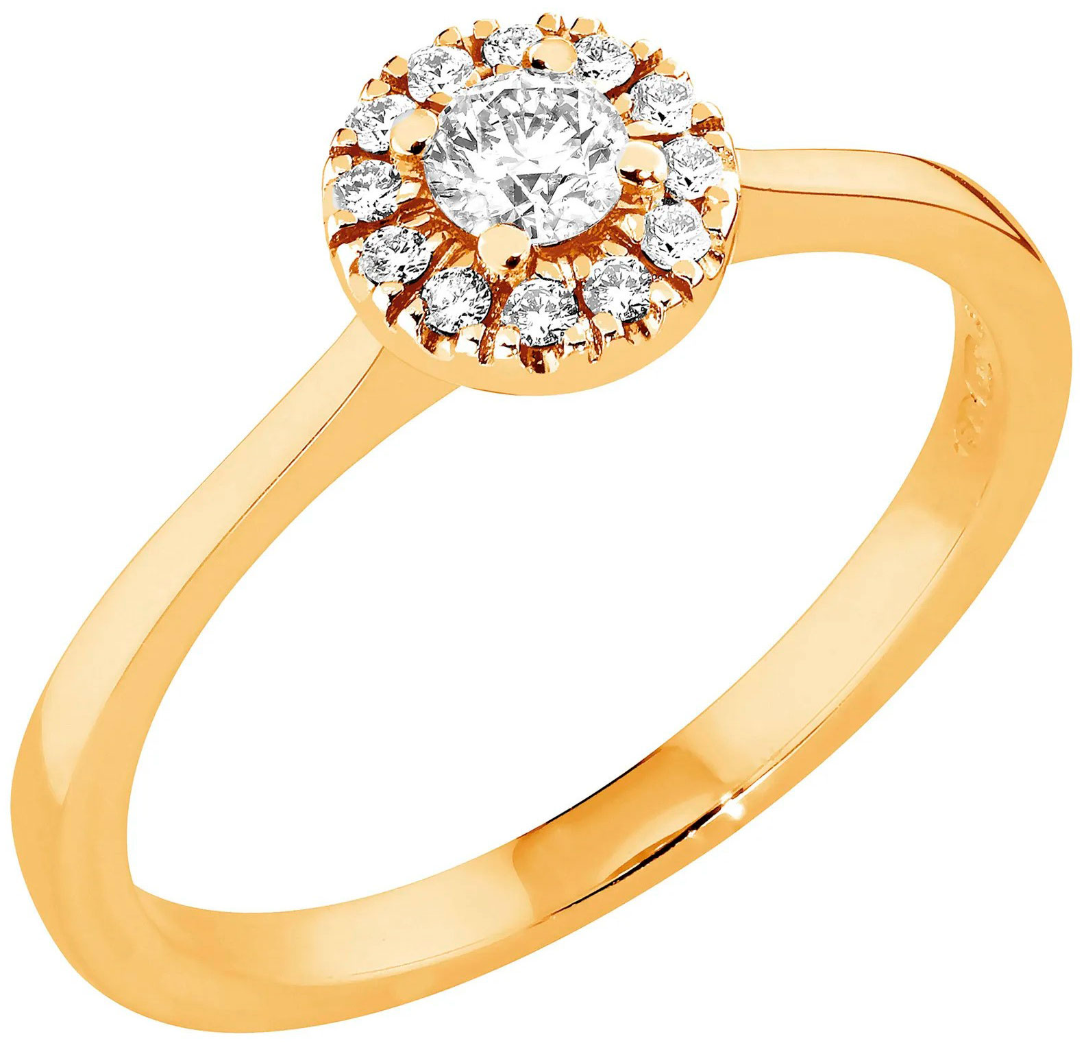 Sandberg Toivomuslähde diamantring halo V-687k