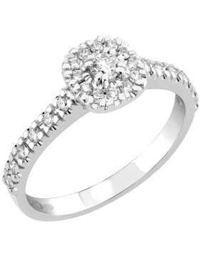 Sandberg Toivomuslähde diamantring V-703w