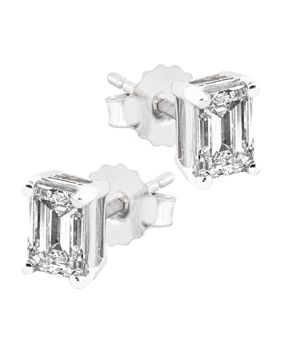 Midem Stockholm diamantörhängen 1,00ct vitguld