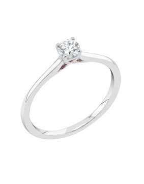 Midem Helsinki enstens diamantring 0,25ct vitguld