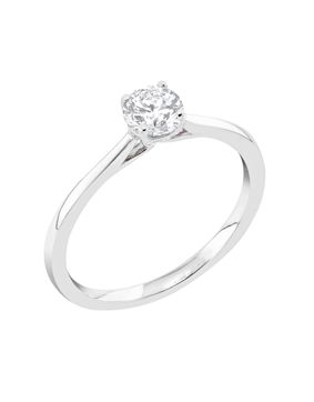 Midem Helsinki enstens diamantring 0,50ct vitguld