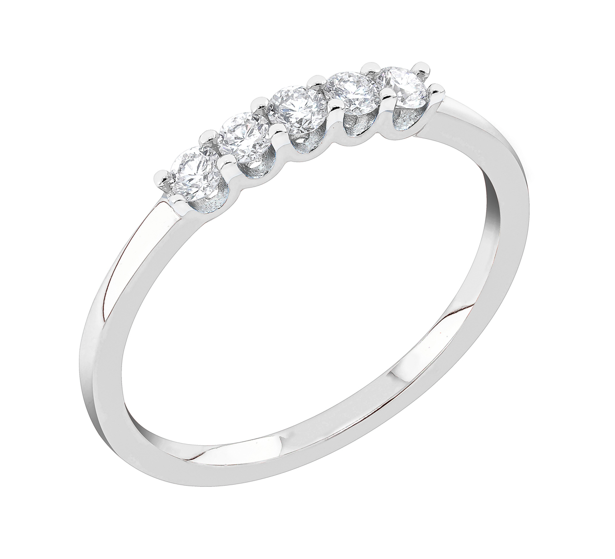 Midem London diamantring 0,25ct vitguld