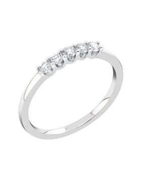 Midem London diamantring 0,25ct vitguld