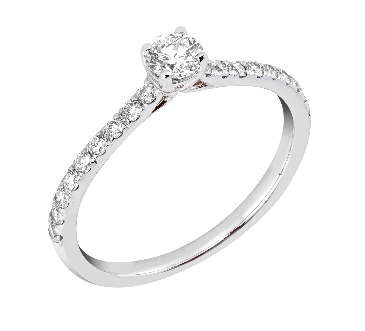 Midem Milan diamantring 0,50ct vitguld