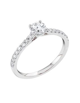 Midem Milan diamantring 0,75ct vitguld