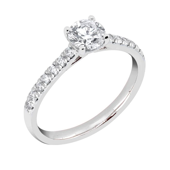 Midem Milan diamantring 1,00ct vitguld main product photo