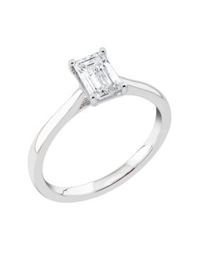Midem Stockholm enstens diamantring 1,00ct vitguld