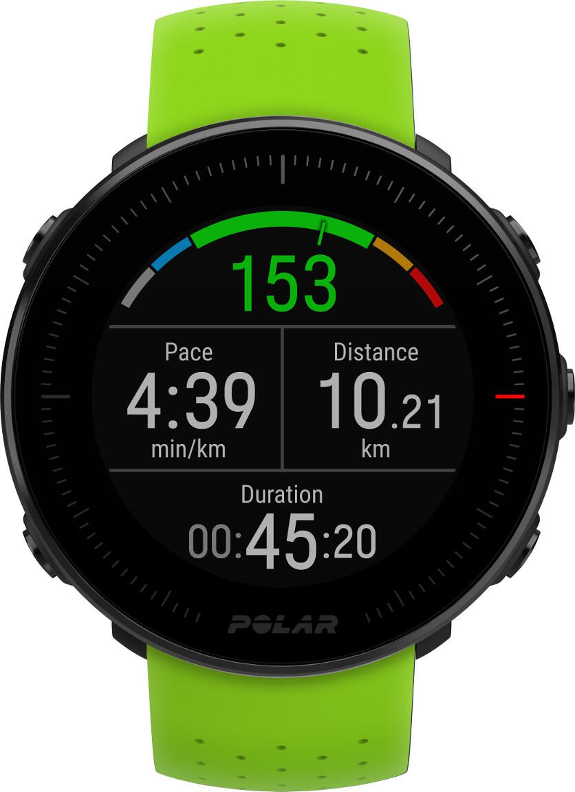 Polar Vantage M Green Marathon Edition svart textil armband klockmagasinet