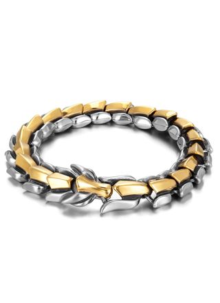 Varia Design Wolf-Viking Silver/Gold armband