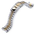 MiLTAT Super-J Louis Two Tone IP Gold stålarmband till Seiko SKX SS221805P2G020