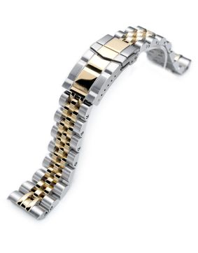 MiLTAT Angus-J Louis Two Tone IP Gold stålarmband till Seiko Turtle SS221805P2G063