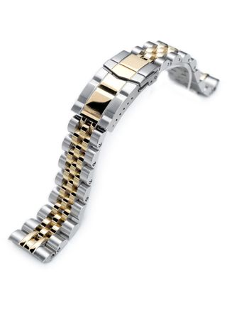 MiLTAT Angus-J Louis Two Tone IP Gold stålarmband till Seiko Turtle SS221805P2G063