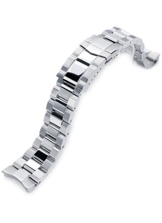 MiLTAT Hexad Brushed/Polished stålarmband till Seiko Samurai SS221805P2S066