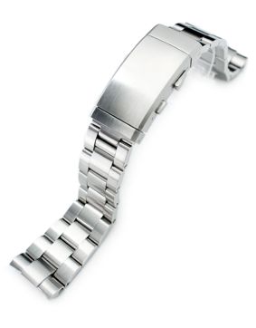 MiLTAT Super-O Boyer Brushed stålarmband till Seiko Turtle SS221817B047
