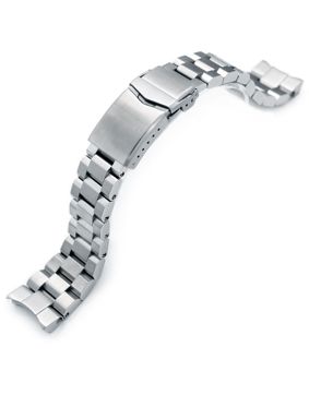 MiLTAT Hexad Brushed stålarmband till Seiko Samurai SS221820B066