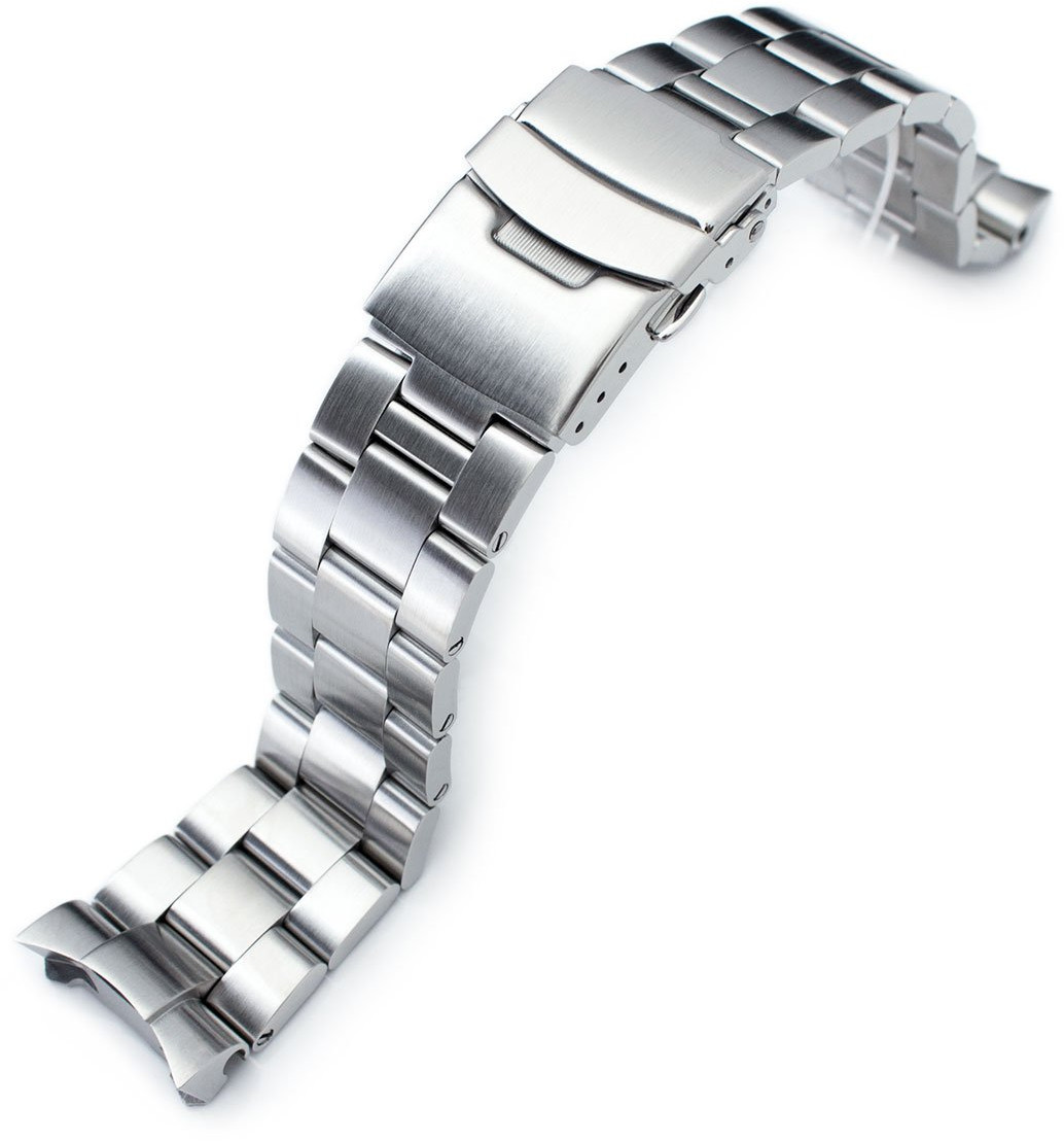 MiLTAT Super-O Boyer Brushed stålarmband till Seiko SKX SS222003B010