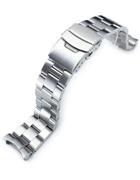MiLTAT Super-O Boyer Brushed stålarmband till Seiko SKX SS222003B010