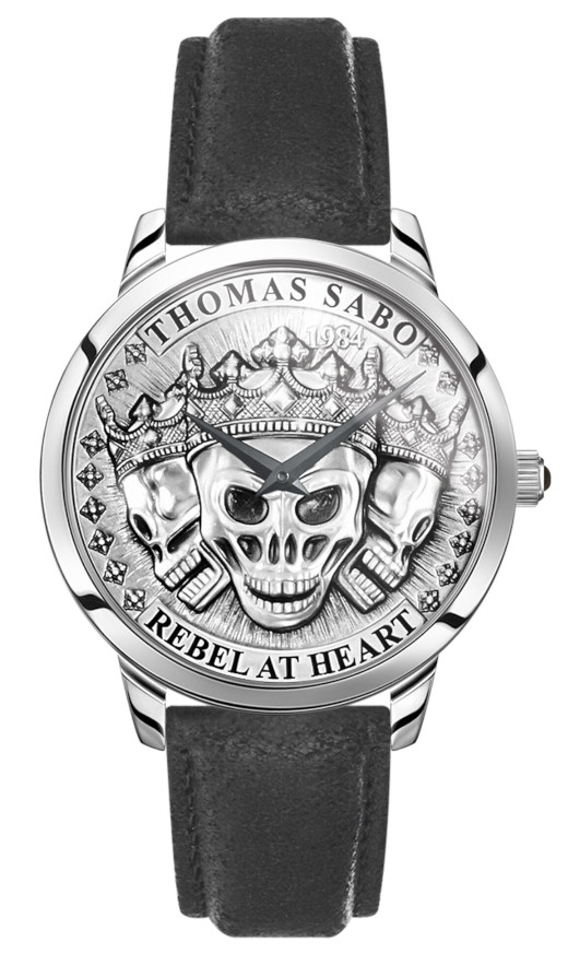 Thomas Sabo Rebel Spirit 3D skulls silver WA0355
