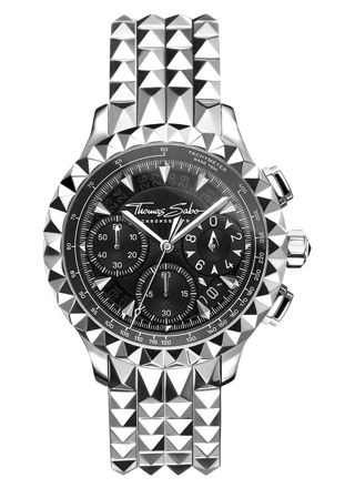 Thomas Sabo WA0358 Rebel at Heart Chronograph silver black