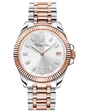 Thomas Sabo två färgad rose guld silver WA0371-277-201-33 MM