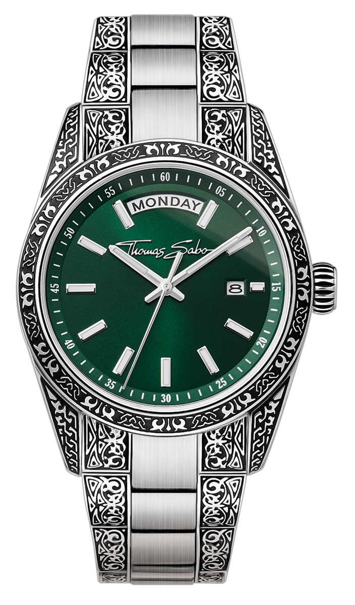 Thomas Sabo Revive Smoke Green WA0426-201-201-36 mm