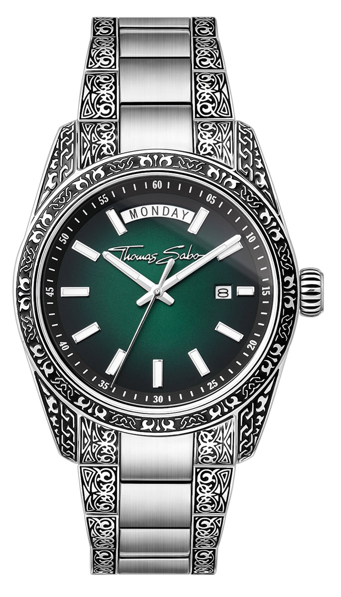 Thomas Sabo Revive Smoke Green WA0440-201-211-40 mm