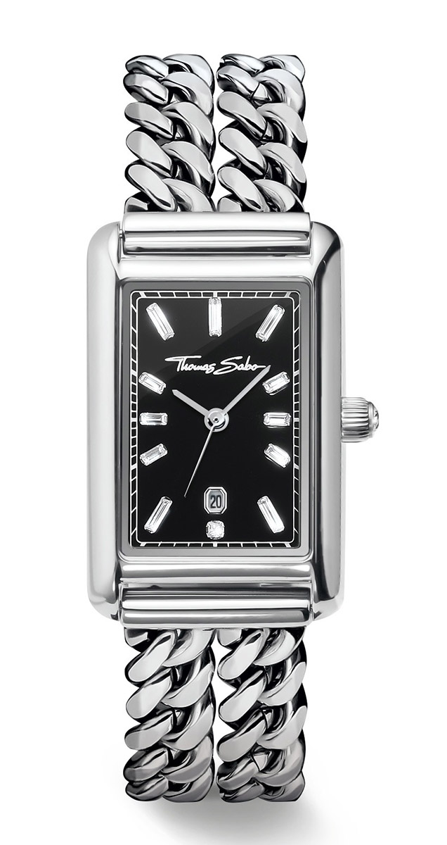 Thomas Sabo Rechteckig damklocka WA0453-201-203-22 MM