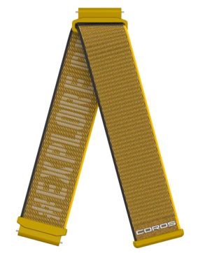 COROS APEX 2 nylonarmband gul 20 mm WAPX2-WB-YEL-N
