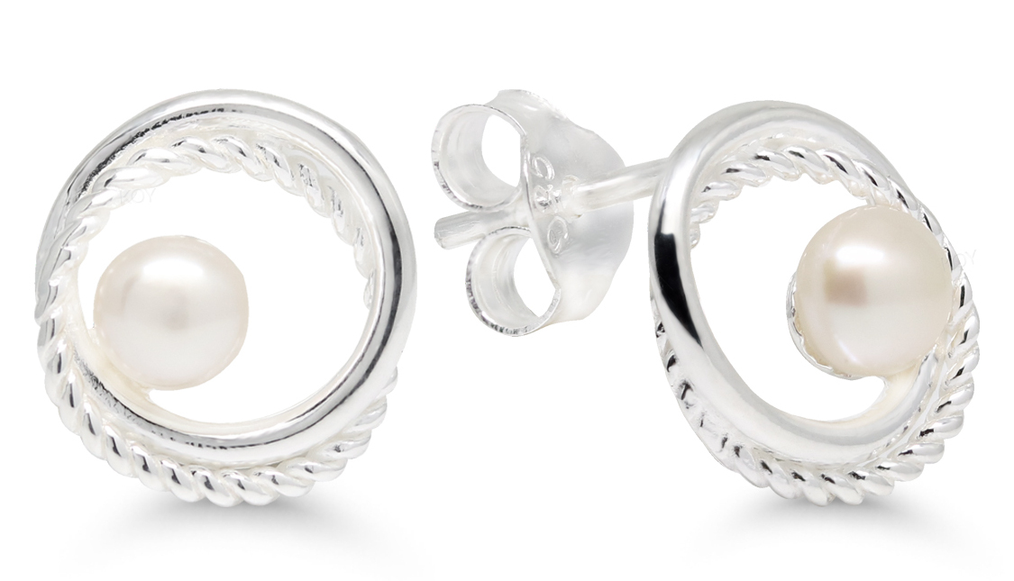 Läkringar äkta pärla 4mm WE-64981P