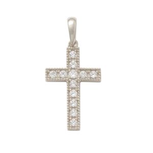 Lykka Crosses valkoguld korsberlock main product photo