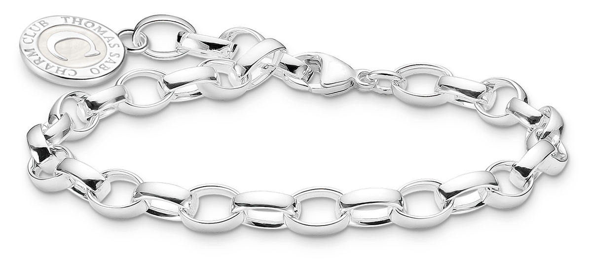 Thomas Sabo Charm Club Charmista shimmering silver enamel berlockarmband X0285-007-21-L17