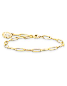 Thomas Sabo Charm Club Charmista gold pink enamel berlockarmband X0286-427-39