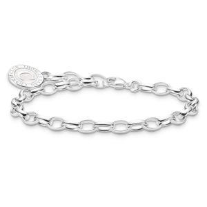 Thomas Sabo Charm Club Charmista shimmering white enamel silver berlockarmband X0287-007-21 main product photo