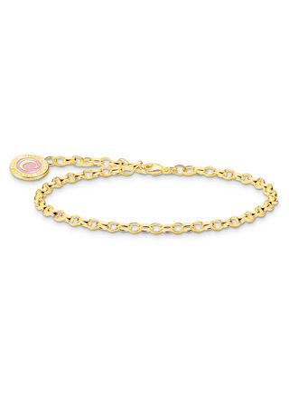 Thomas Sabo Charm Club Charmista berlockarmband guld pink X2088-427-39