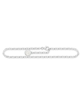 Thomas Sabo Charm Club Charmista ankelkedja silver cold enamel X2090-007-21