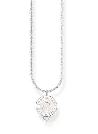Thomas Sabo Charm Club Charmista white Charmista Coin silver halsband X2091-007-21-L45V