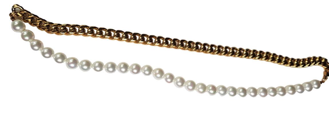 Bosie pärlpansarhalskedja 50 cm XL823JB 8/50cm