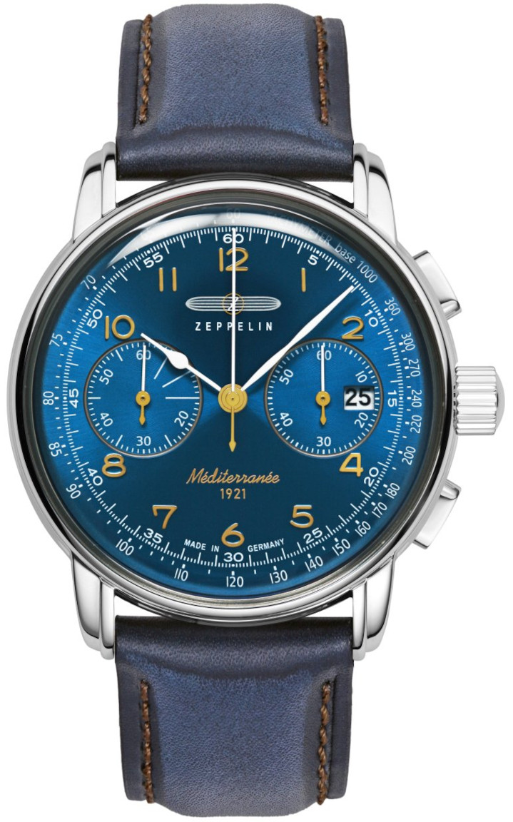 Zeppelin Méditerranée Blue Chronograph 9670-3
