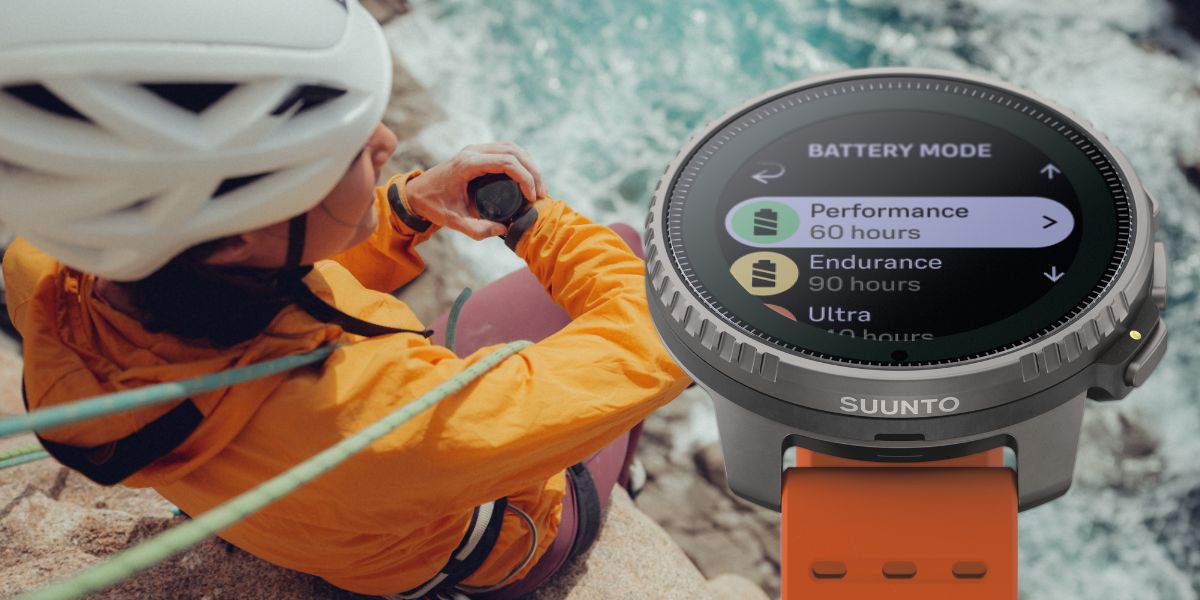 Suunto Vertical GPS-klocka med stor skärm och upp till 500 timmars  batteritid, för träning och utomhusaktiviteter