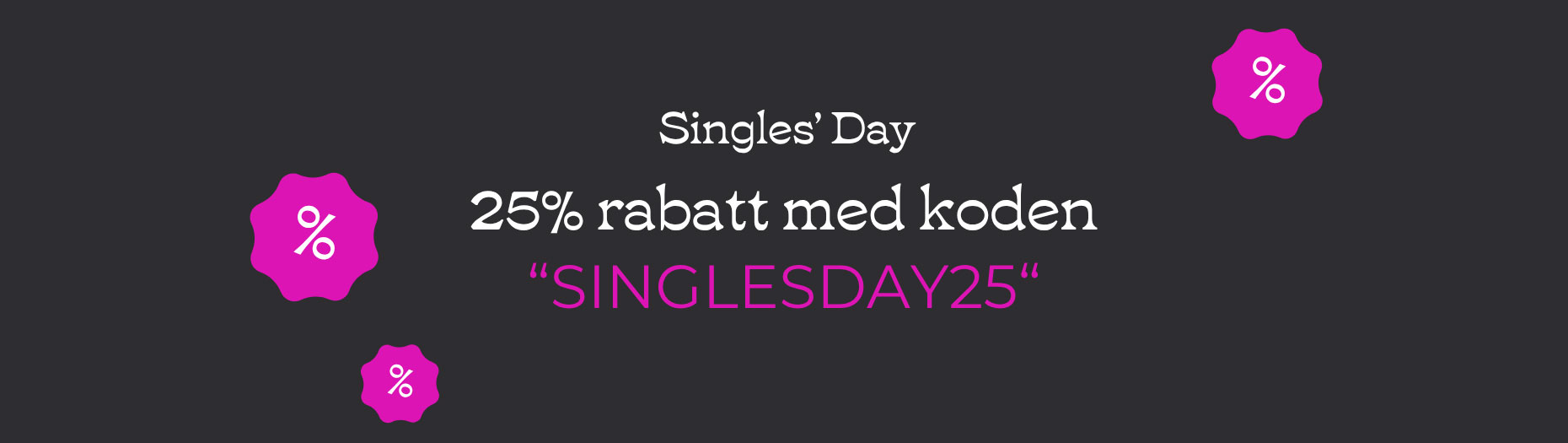 Singles Day 2025 – nästan alla klockor och smycken till ordinarie pris –25 %